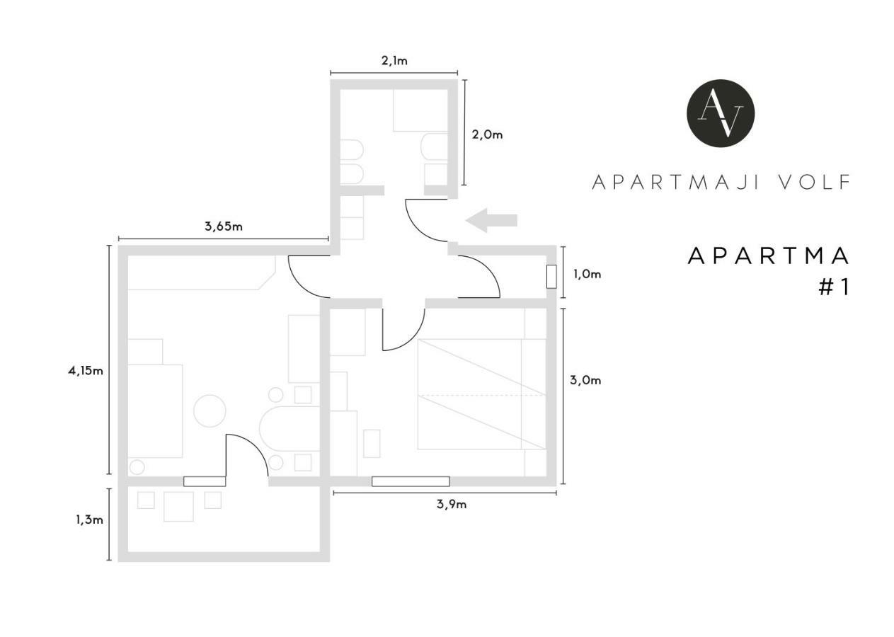Apartmaji Volf Zgornje Gorje Dış mekan fotoğraf